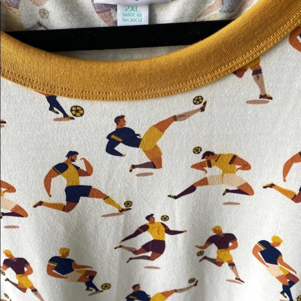 Lularoe Liv soccer shirt